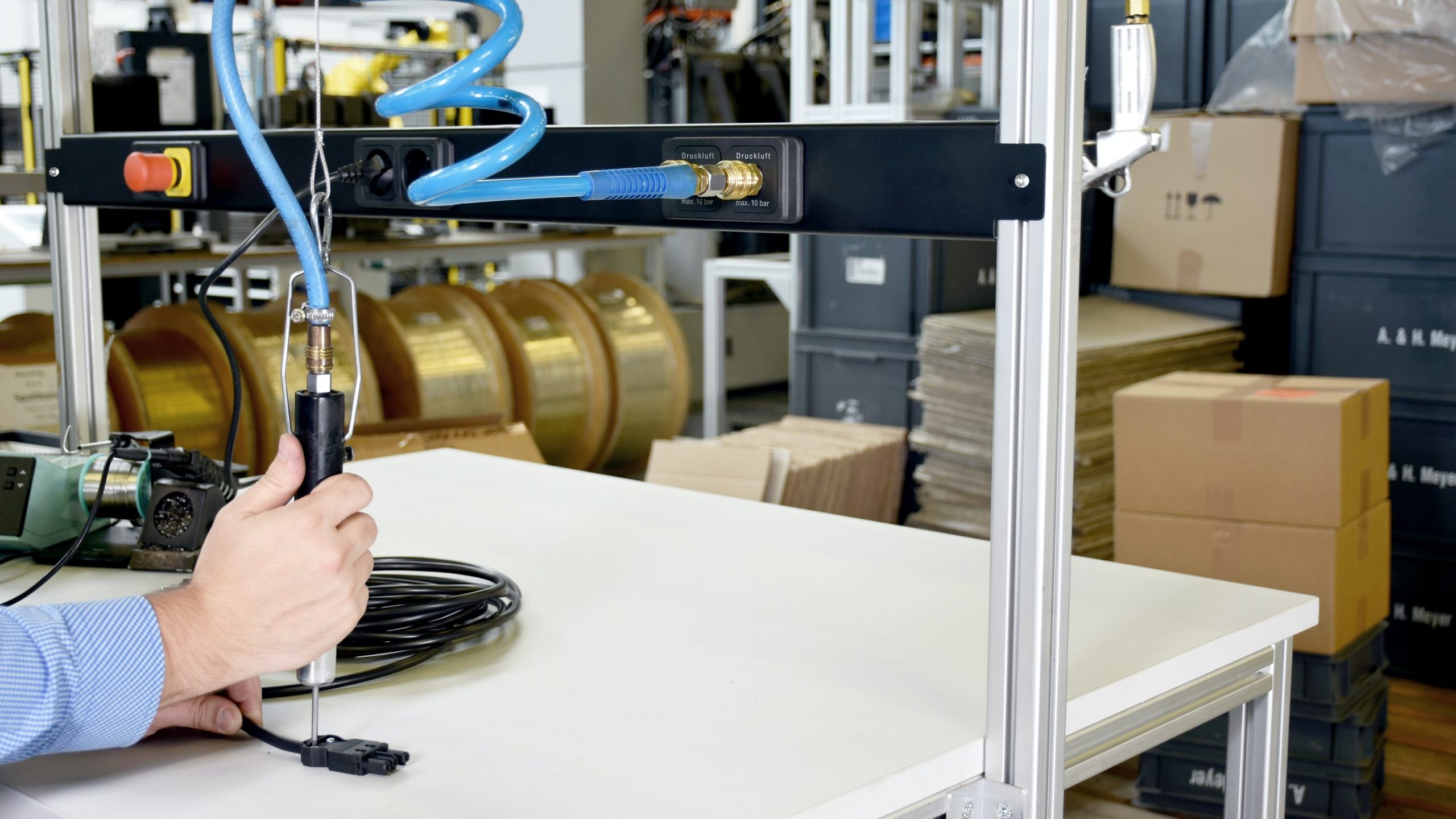 Druckluftanlage in einem Unternehmen