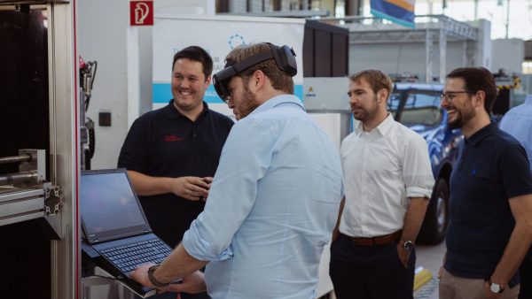 Rundgang durch die Modellfabrik Vernetzung