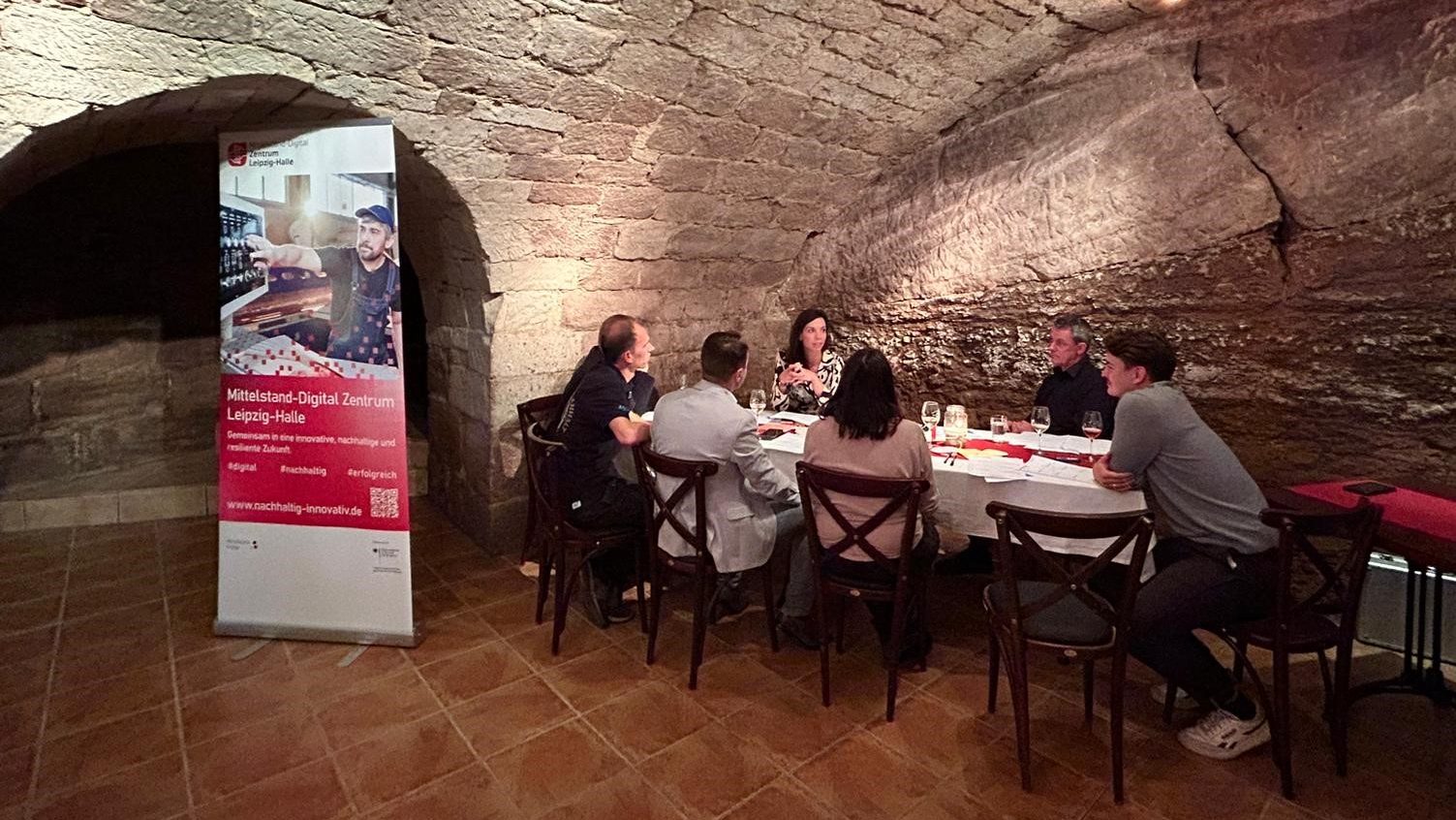 Digitalisierungsverkostung im Weinkeller