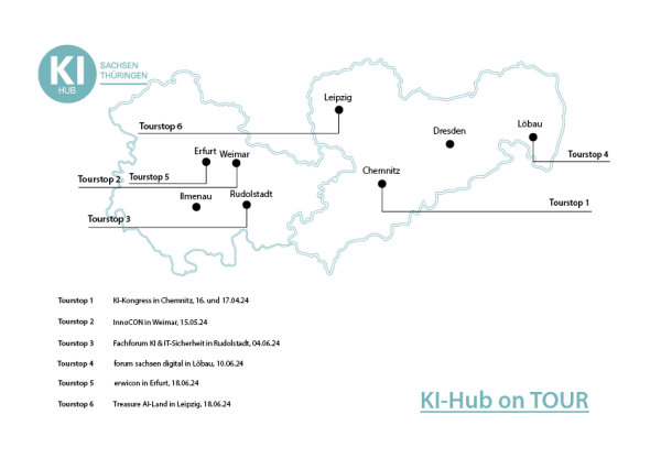 KI-Hub on Tour Landkarte