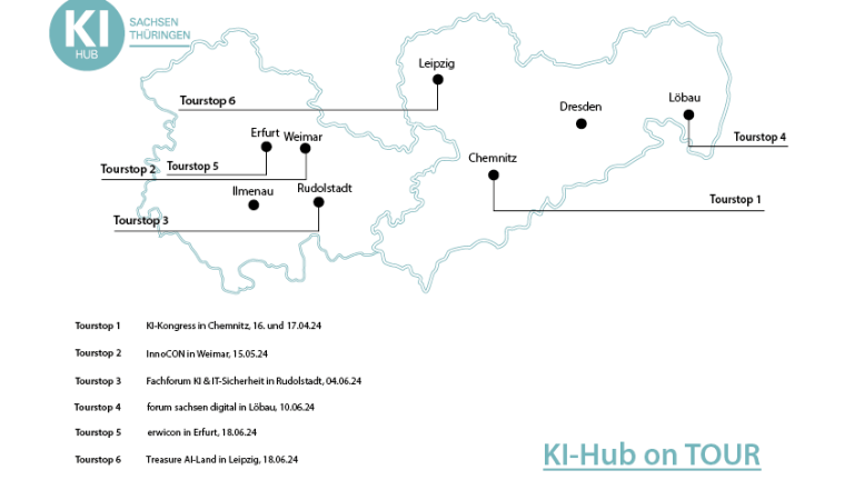 KI-Hub on Tour Landkarte