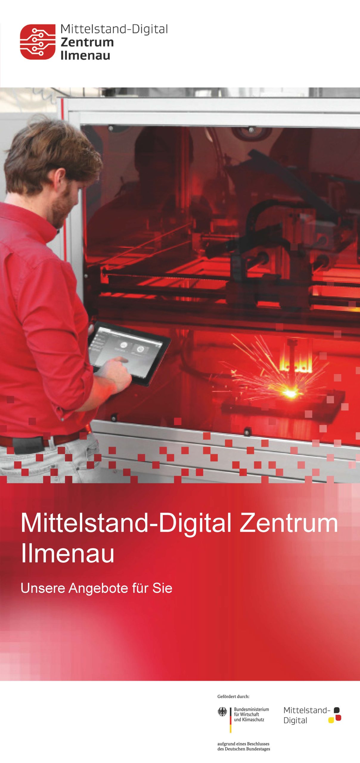 Titelbild Flyer Mittelstand-Digital Zentrum Ilmenau