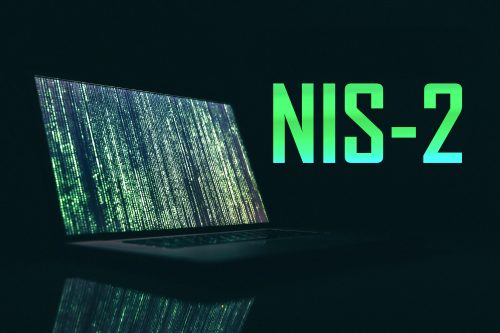 Laptop mit durchlaufenden Matrizen