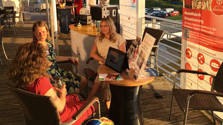 Markkleeberger Wirtschaftsempfang Stand auf dem Markkleeberger Wirtschaftsempfang