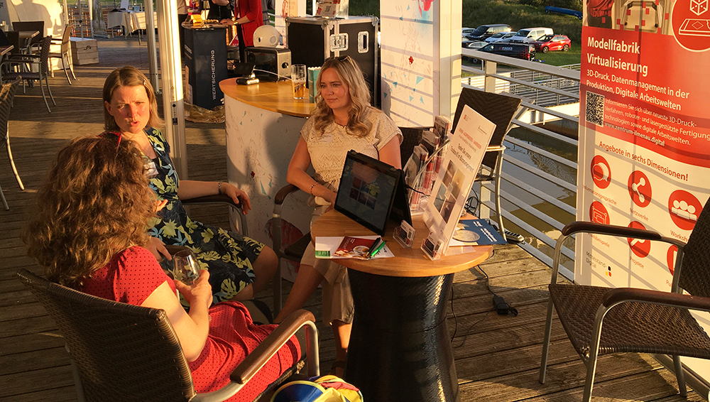 Markkleeberger Wirtschaftsempfang Stand auf dem Markkleeberger Wirtschaftsempfang