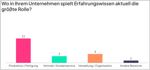 Ergebnisse der Workshop-Befragung zur Rolle von Erfahrungswissen im Unternehmen