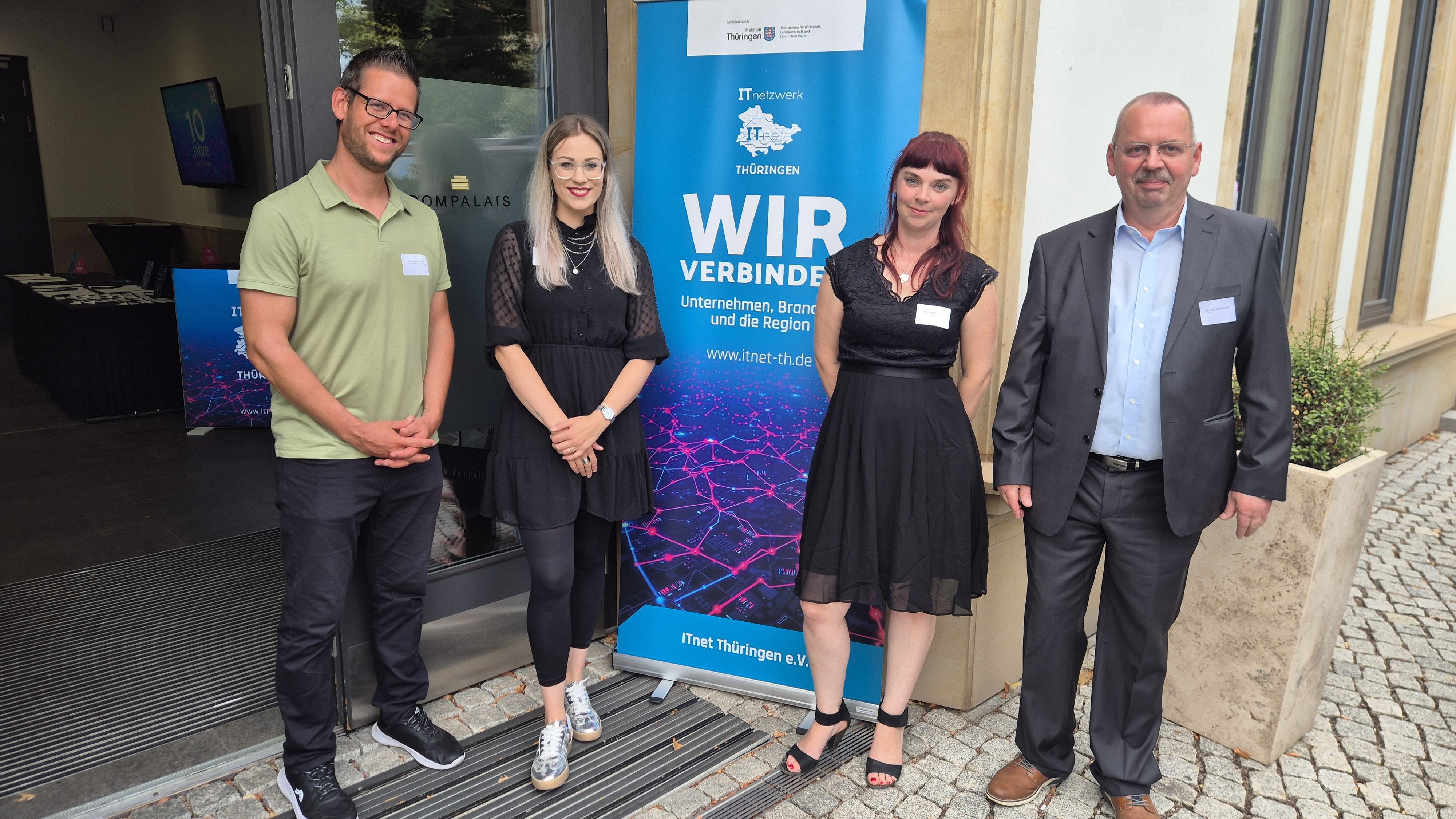 Vertreter des Mittelstand Digitalzentrums bei der Jubiläumsveranstaltung im Dompalais Erfurt